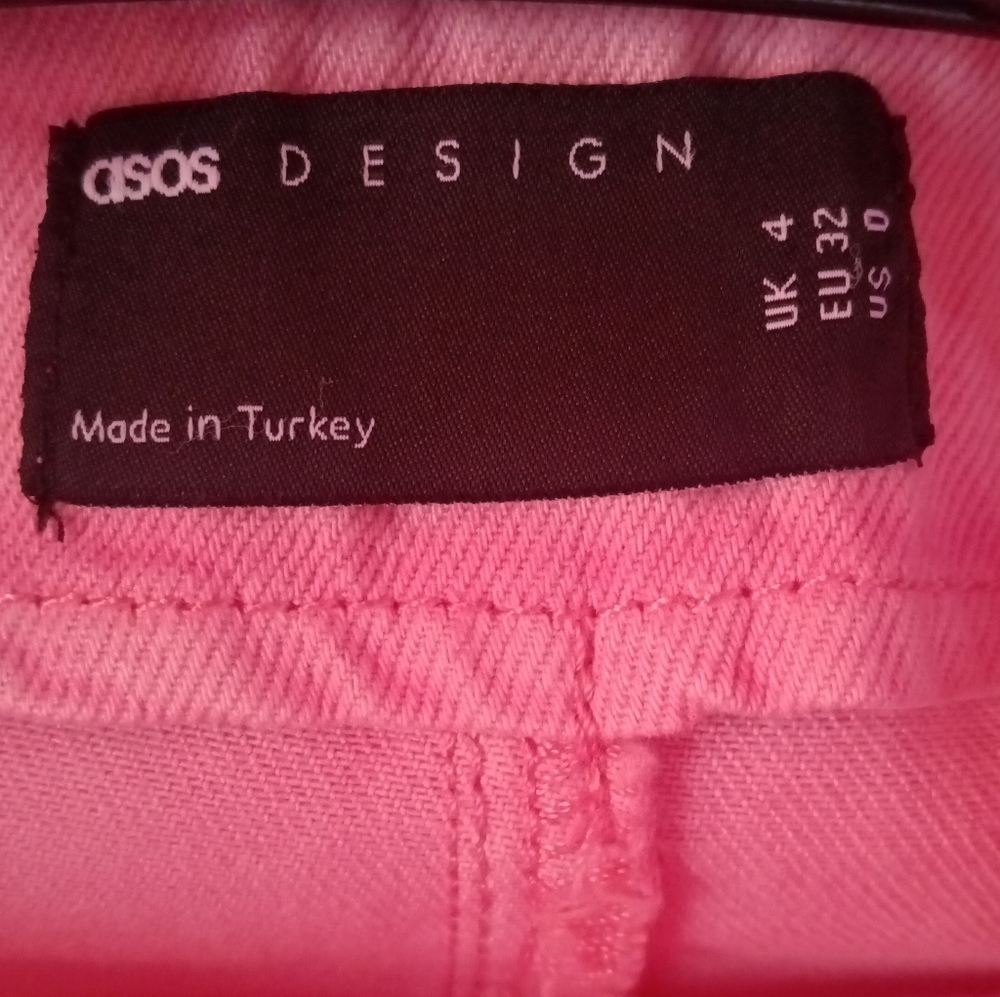 Asos Design skirt size 0 and shacket size 2. color pink - Picture 6 of 7